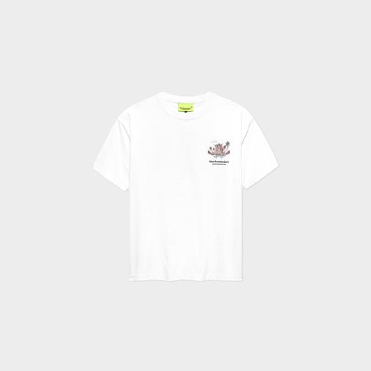 White Tropical Tee