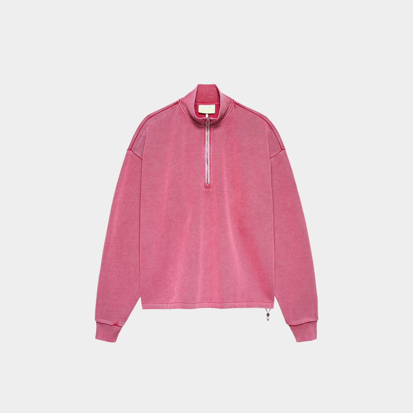 New Amsterdam Surf Association Plate Half-Zip Washed Pink in Farbe pink