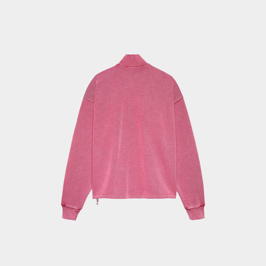 Washed Pink Plate Half-Zip