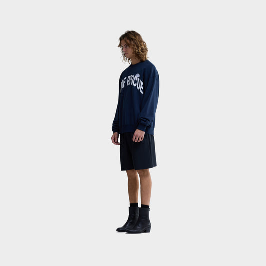 Navy Surf Rescue Crewneck