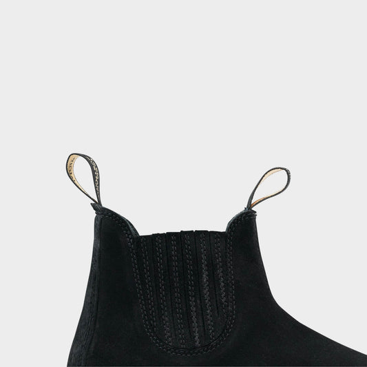 2622 Double Black Pony Suede