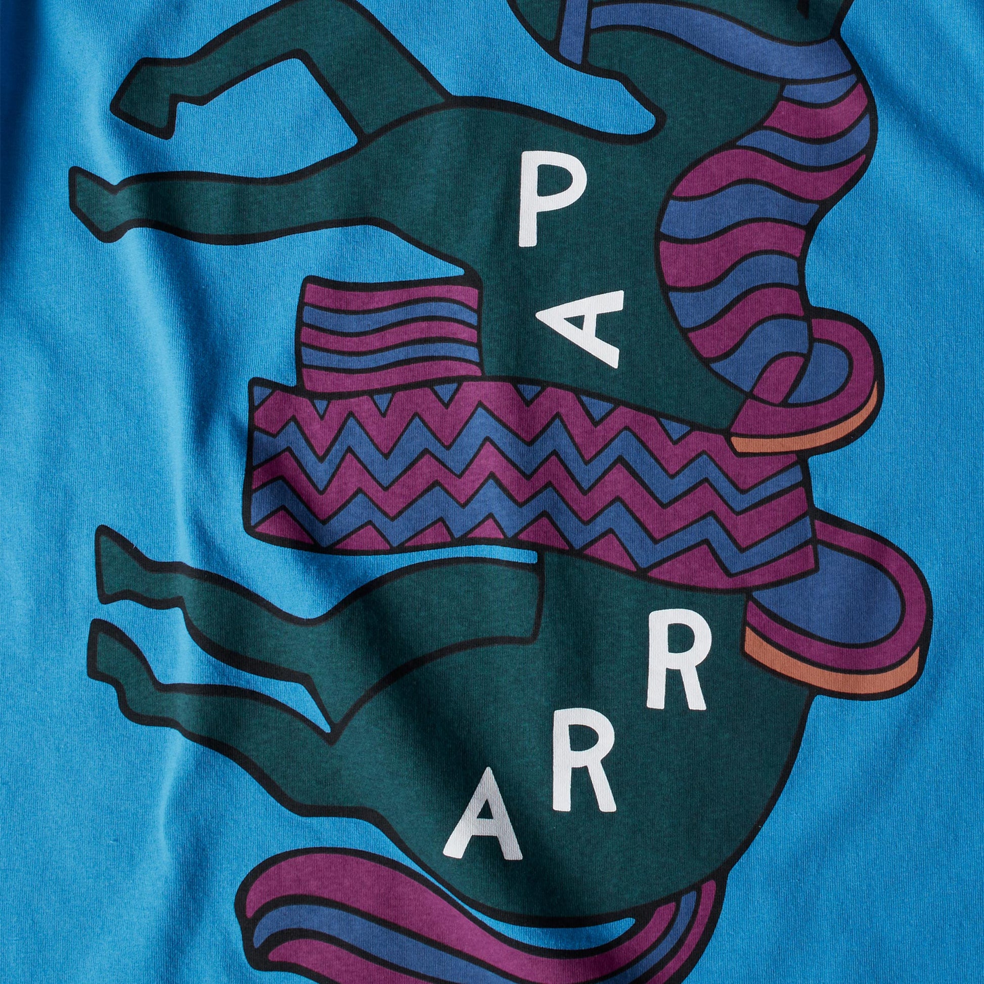 byParra Fancy Horse T Shirt in der Farbe azure_blue
