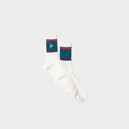 byParra The Usual Crew Socks in der Farbe white