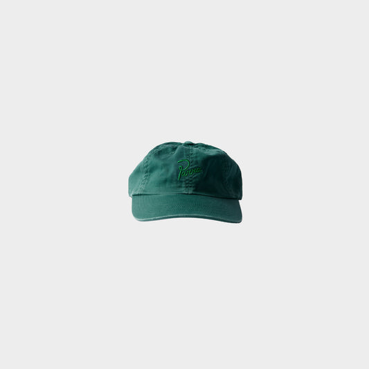 byParra Script Logo 6 Panel Hat in der Farbe castleton_green