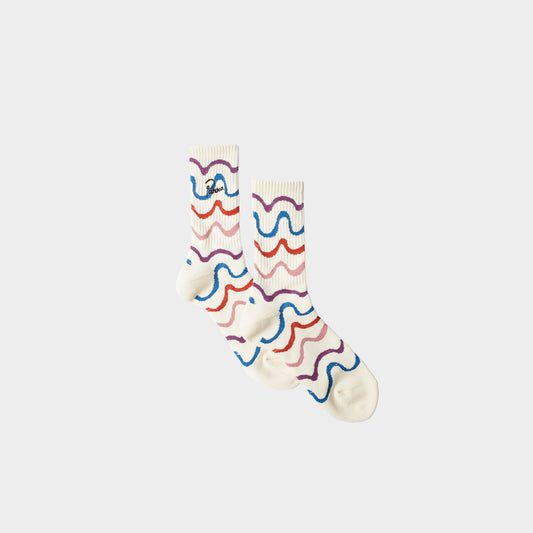 by Parra Sock Wave Crew Socks in Farbe offwhite