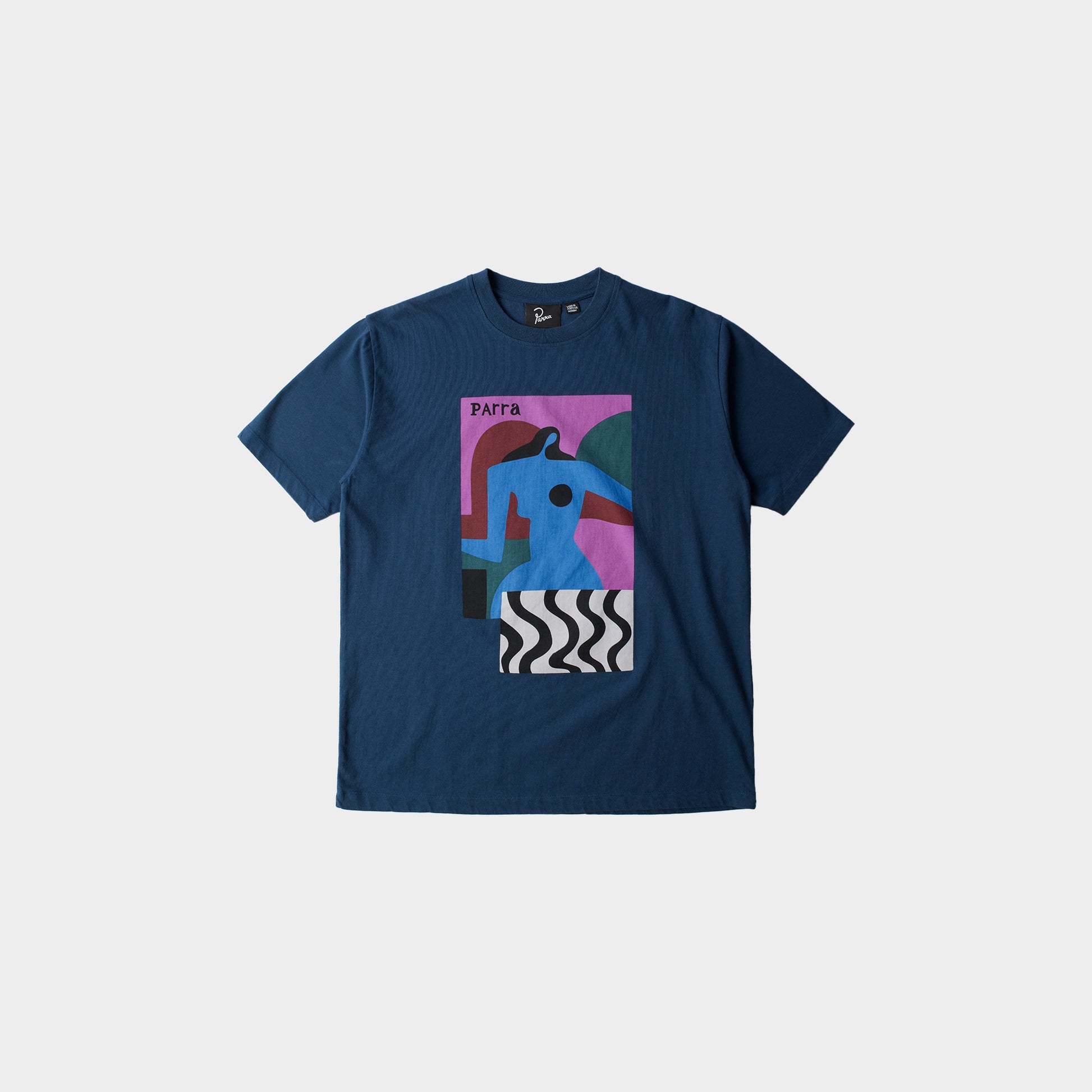 by Parra Distortion Table T-Shirt in Farbe navy_blue