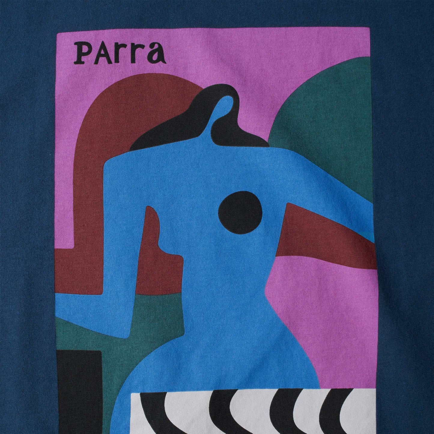 by Parra Distortion Table T-Shirt in Farbe navy_blue