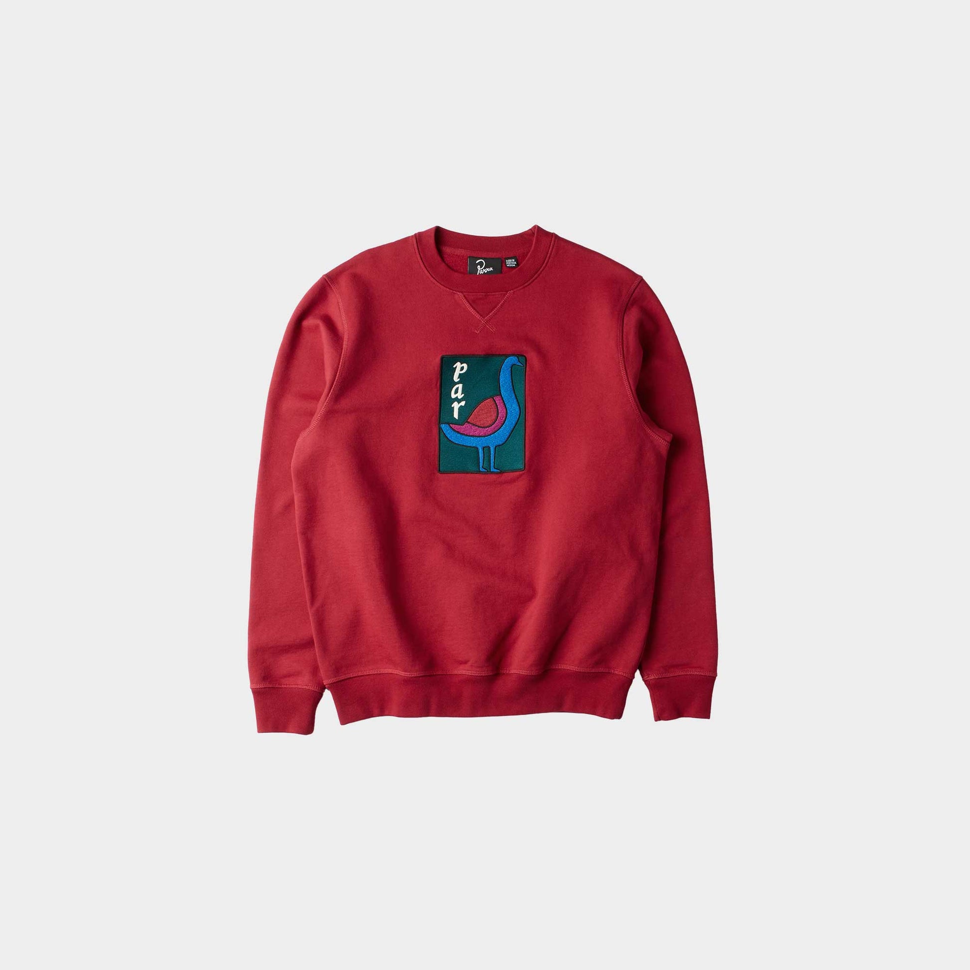 by Parra The Great Goose Crew Neck Sweatshirt in Farbe beet_red