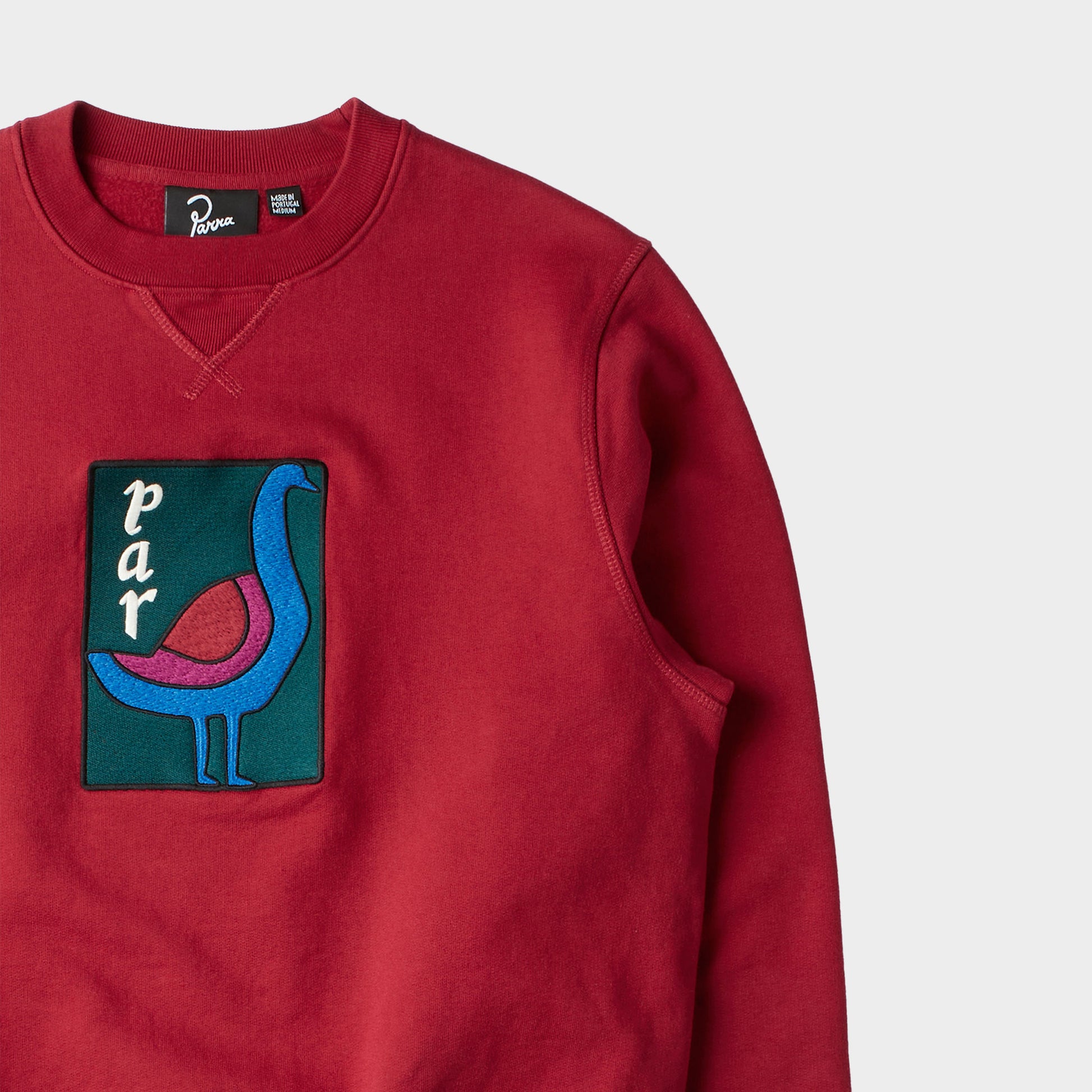 by Parra The Great Goose Crew Neck Sweatshirt in Farbe beet_red