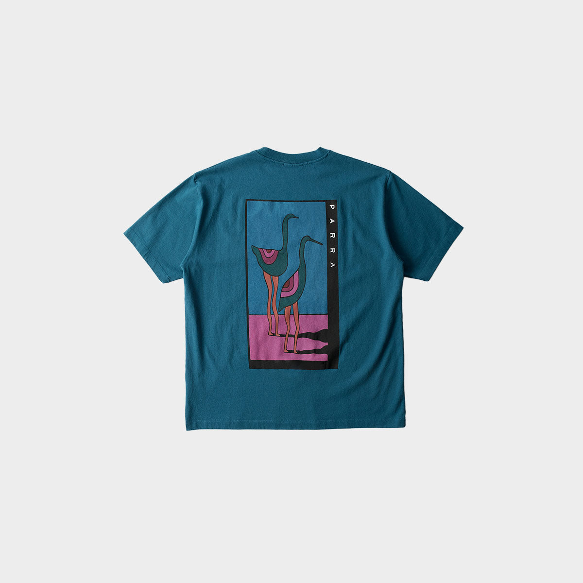 by Parra Stand Off T-Shirt in Farbe deep_sea_green