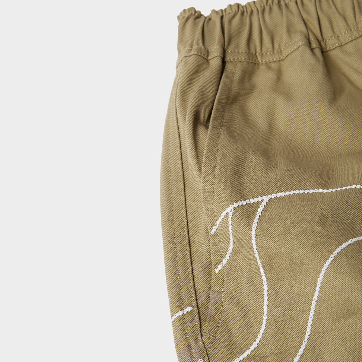 by Parra Stitched Up Duck Pants in Farbe tan