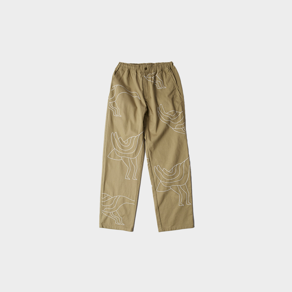 by Parra Stitched Up Duck Pants in Farbe tan