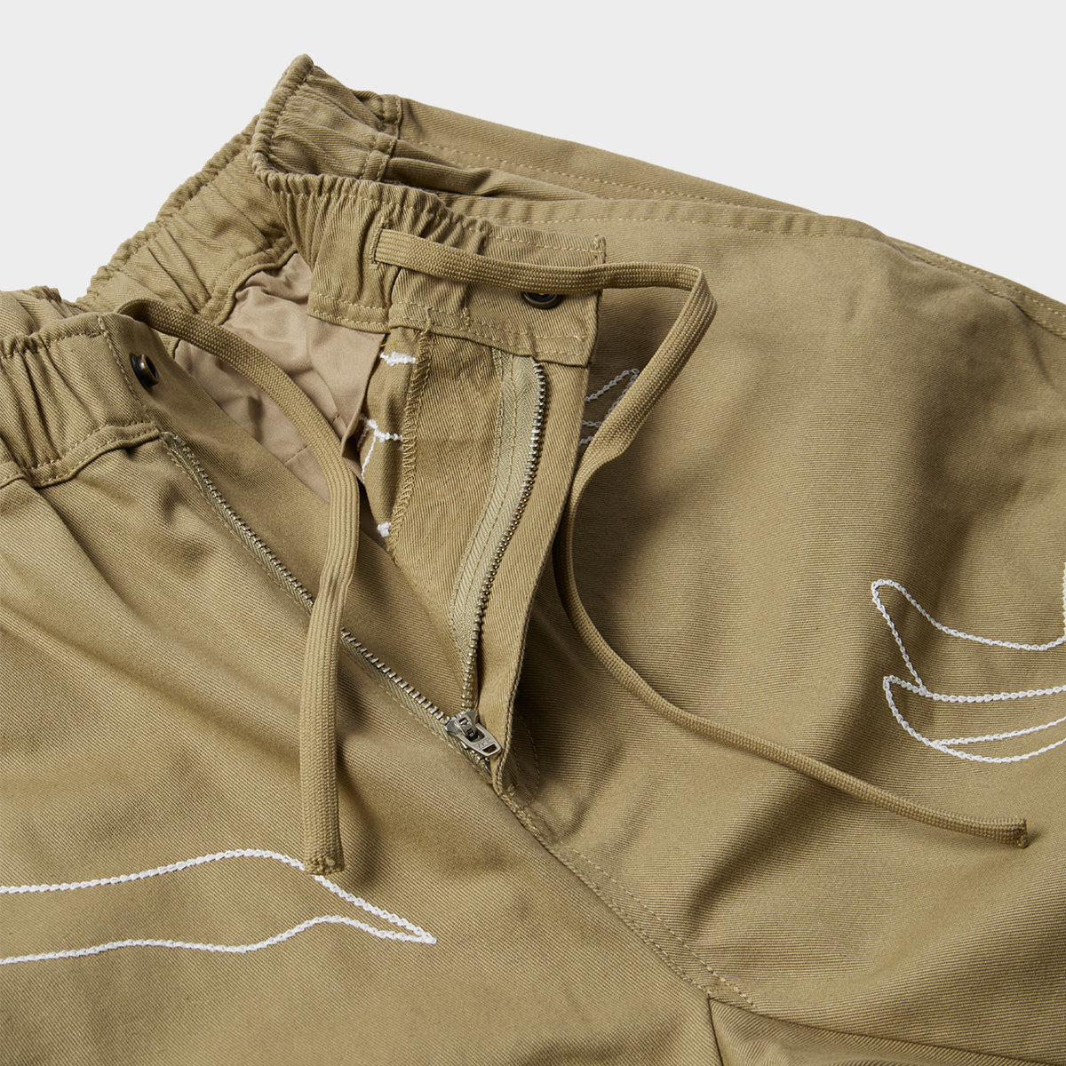 by Parra Stitched Up Duck Pants in Farbe tan