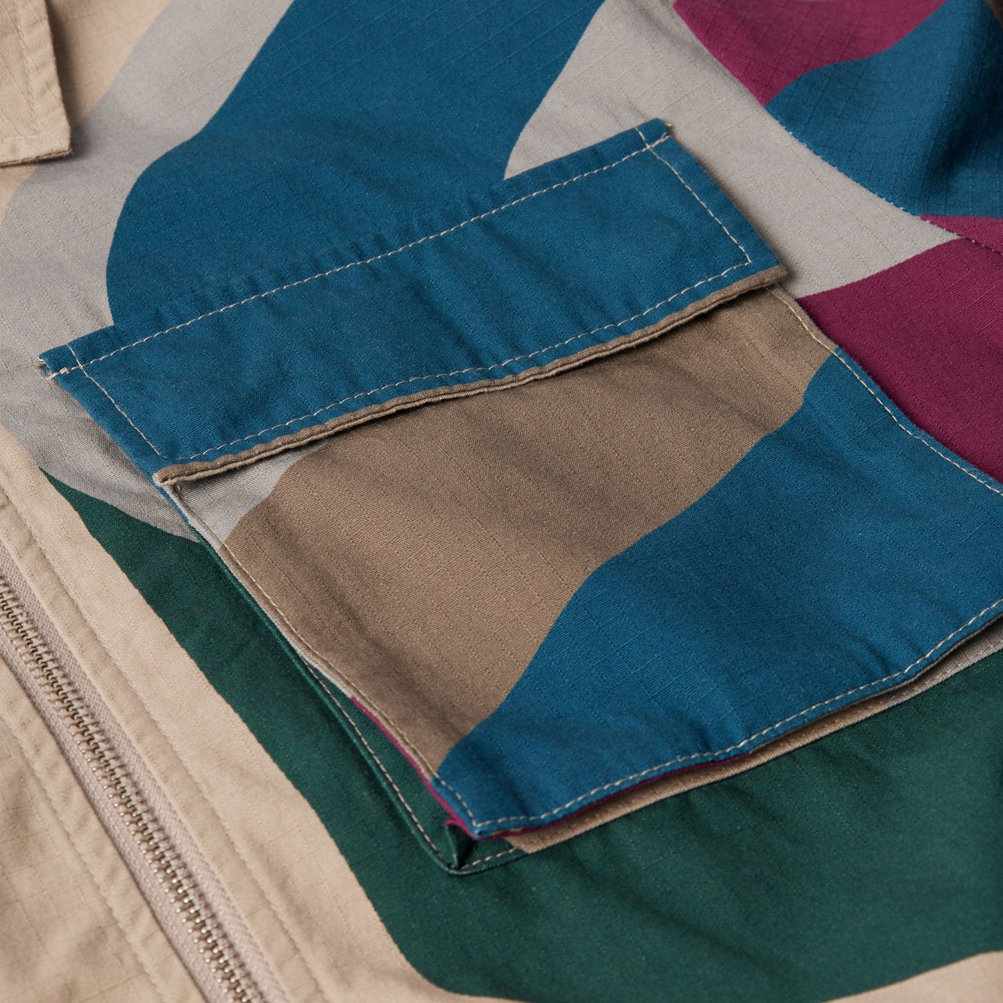 by parra The Wall Camo Jacket in Farbe sand