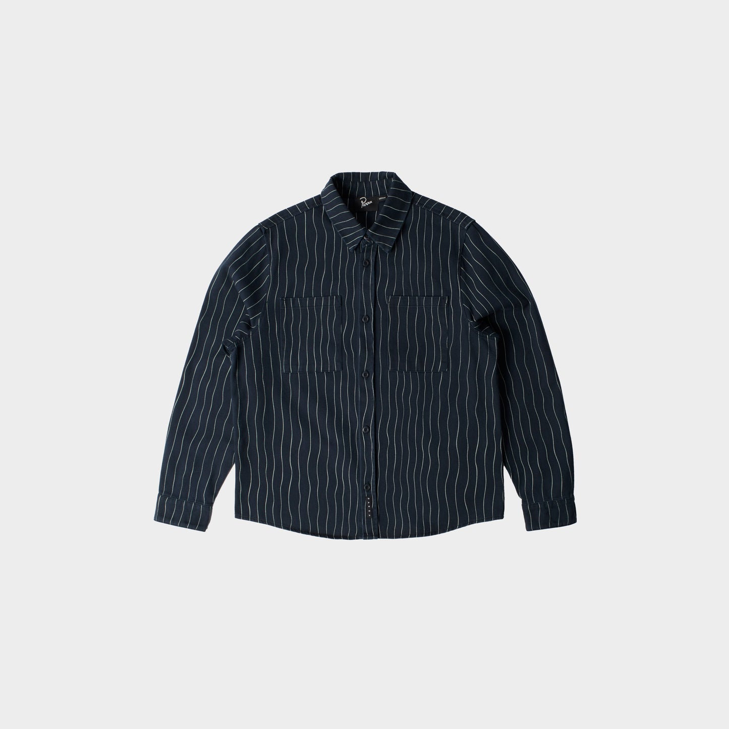 by Parra Meandering Lines Shirt in Farbe navy_blue