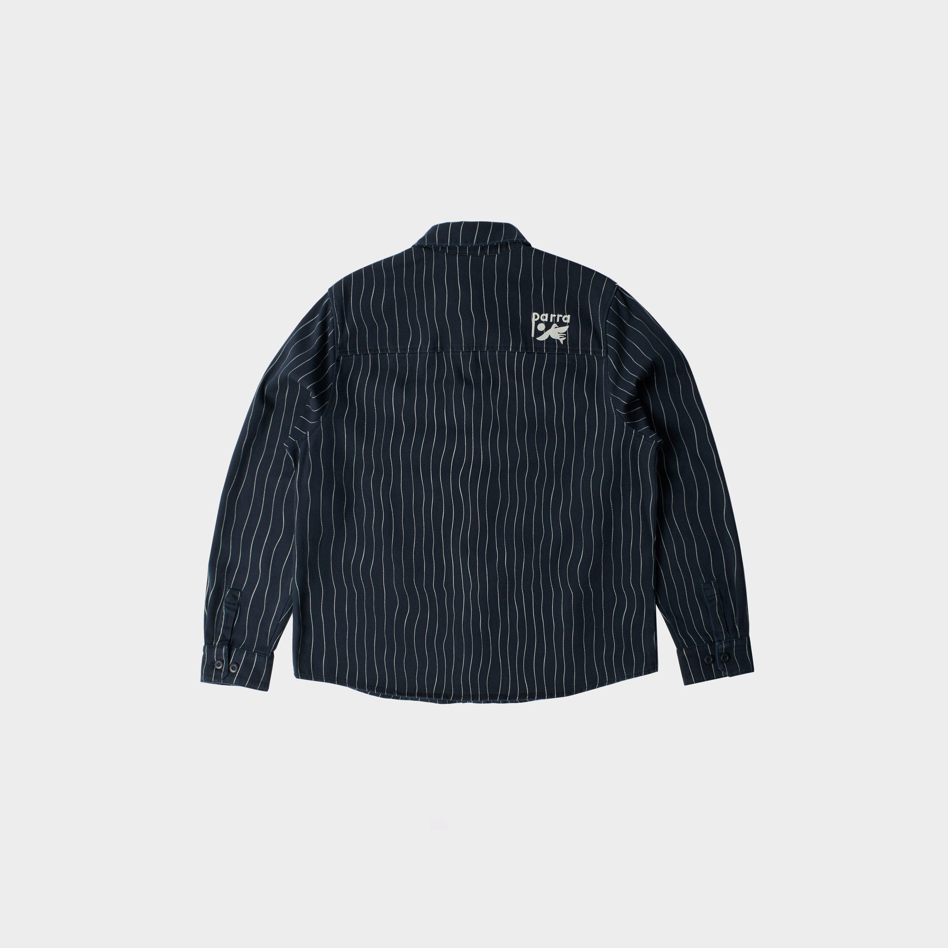 by Parra Meandering Lines Shirt in Farbe navy_blue