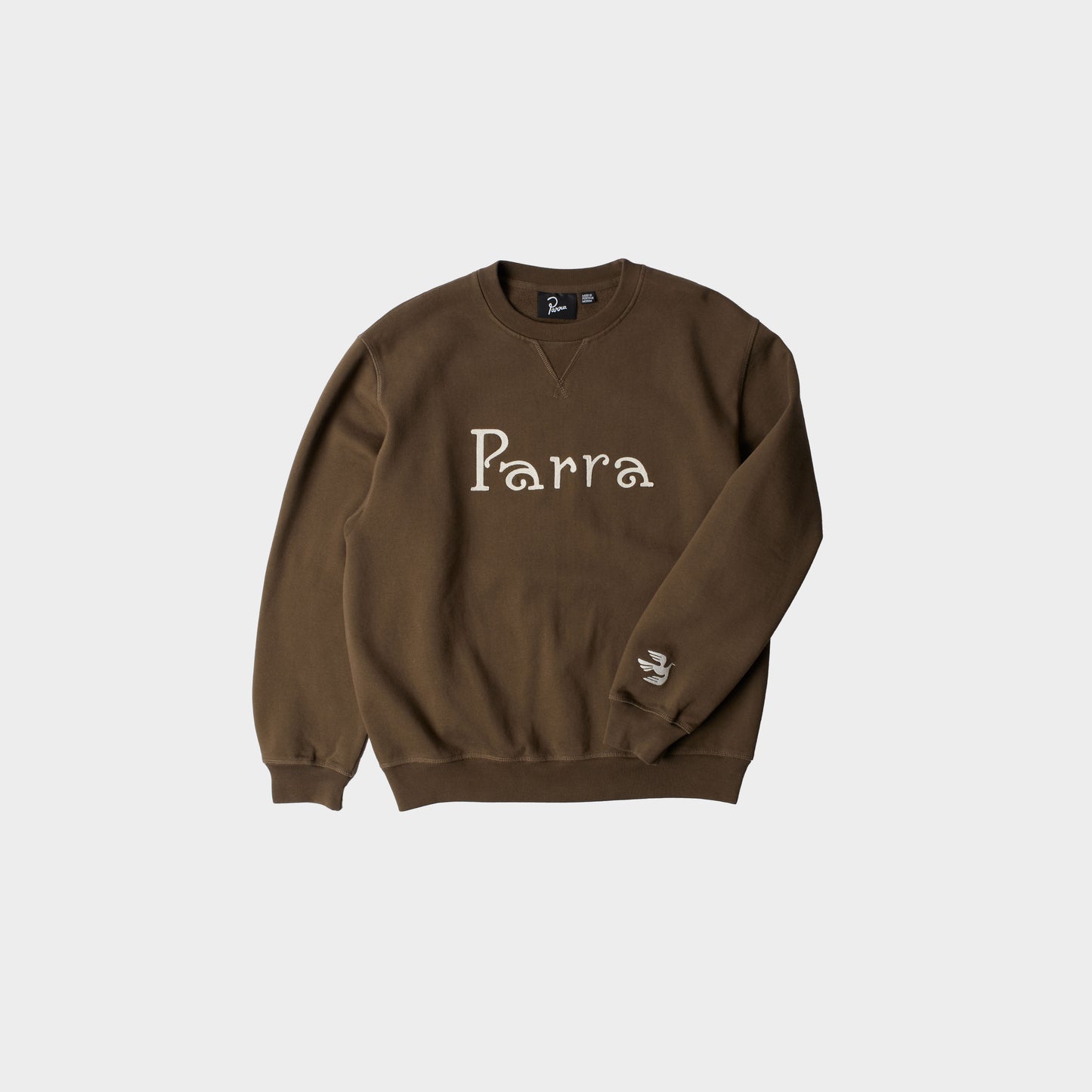 by Parra Weird Trad Logo Crew Neck Sweatshirt in Farbe brown