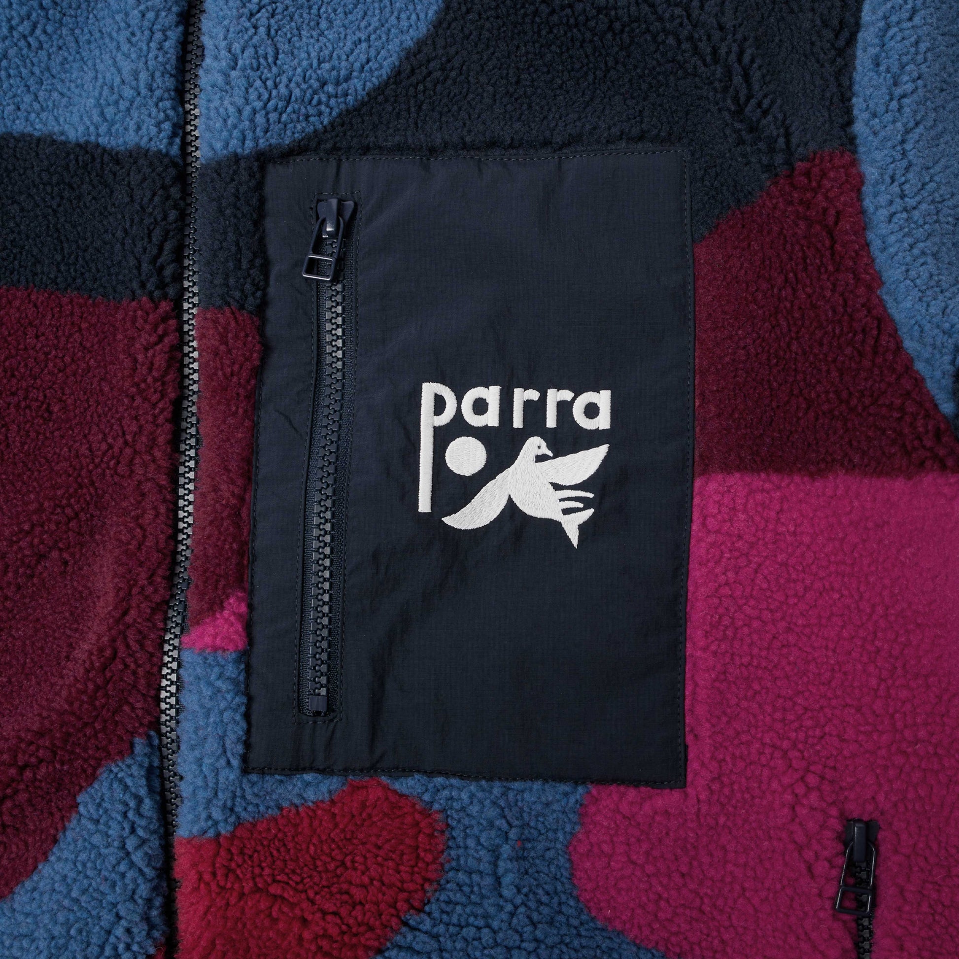 by Parra Full Ftp Booster Polar Fleece Jacket in Farbe red