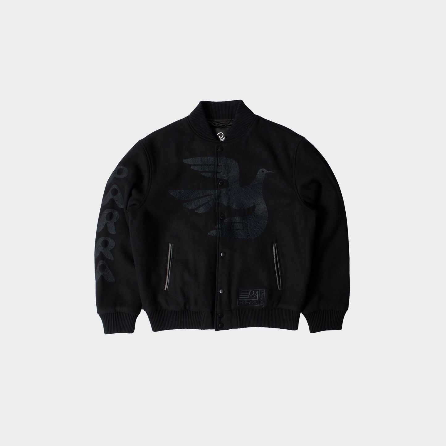 byParra Not Movie Quality Varsity Jacket in Farbe black