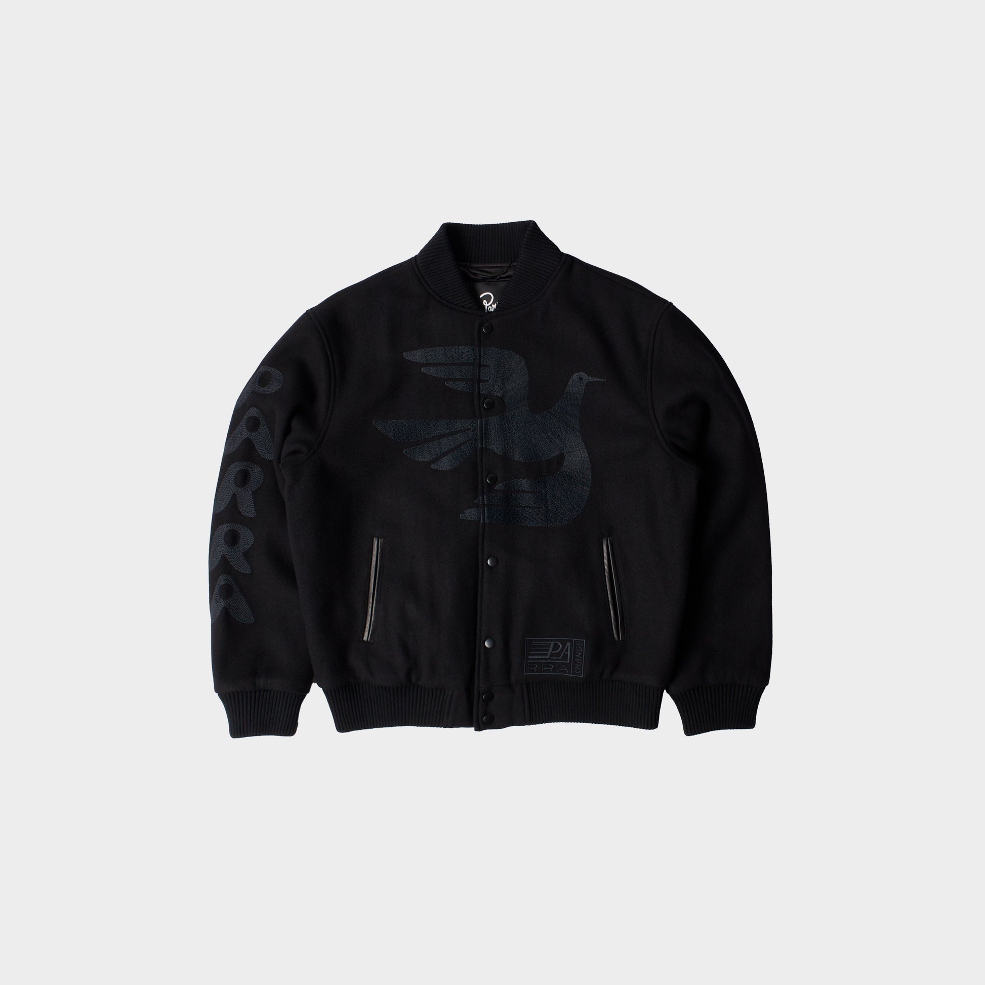 byParra Not Movie Quality Varsity Jacket in Farbe black
