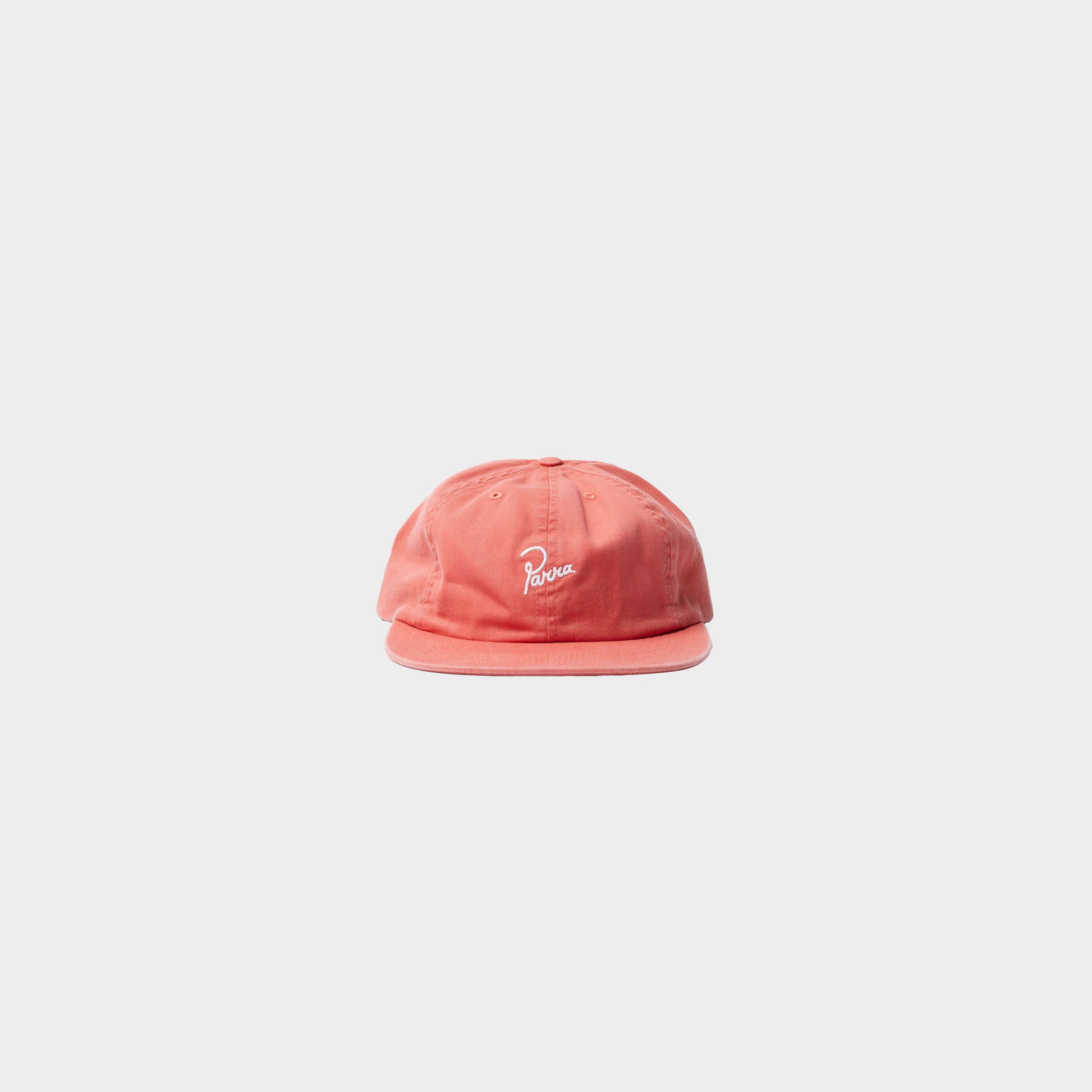 byParra Signature 6 Panel Hat Washed Out Red in Farbe red