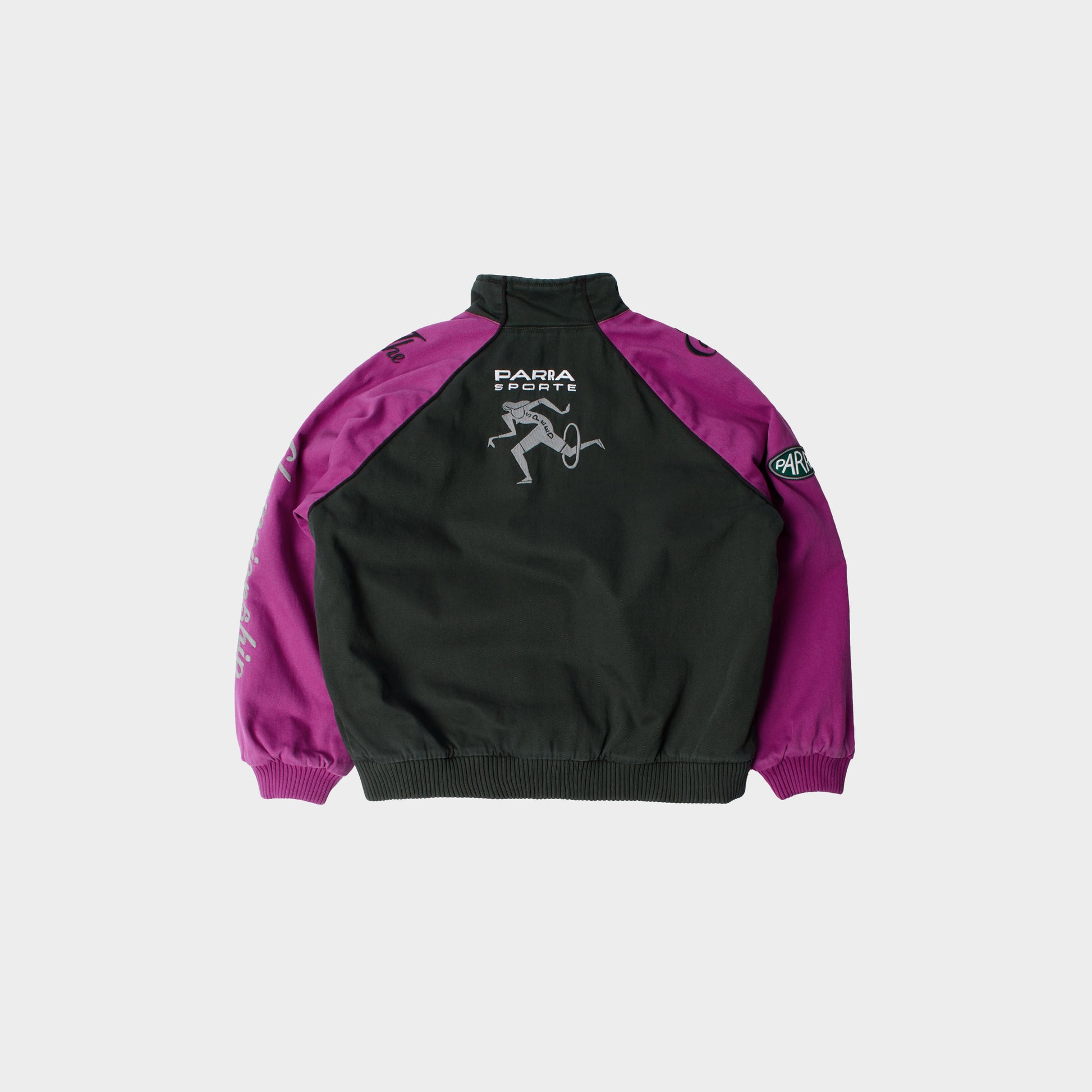 byParra Owl Meets Rat Racing Jacket in Farbe purple_pink