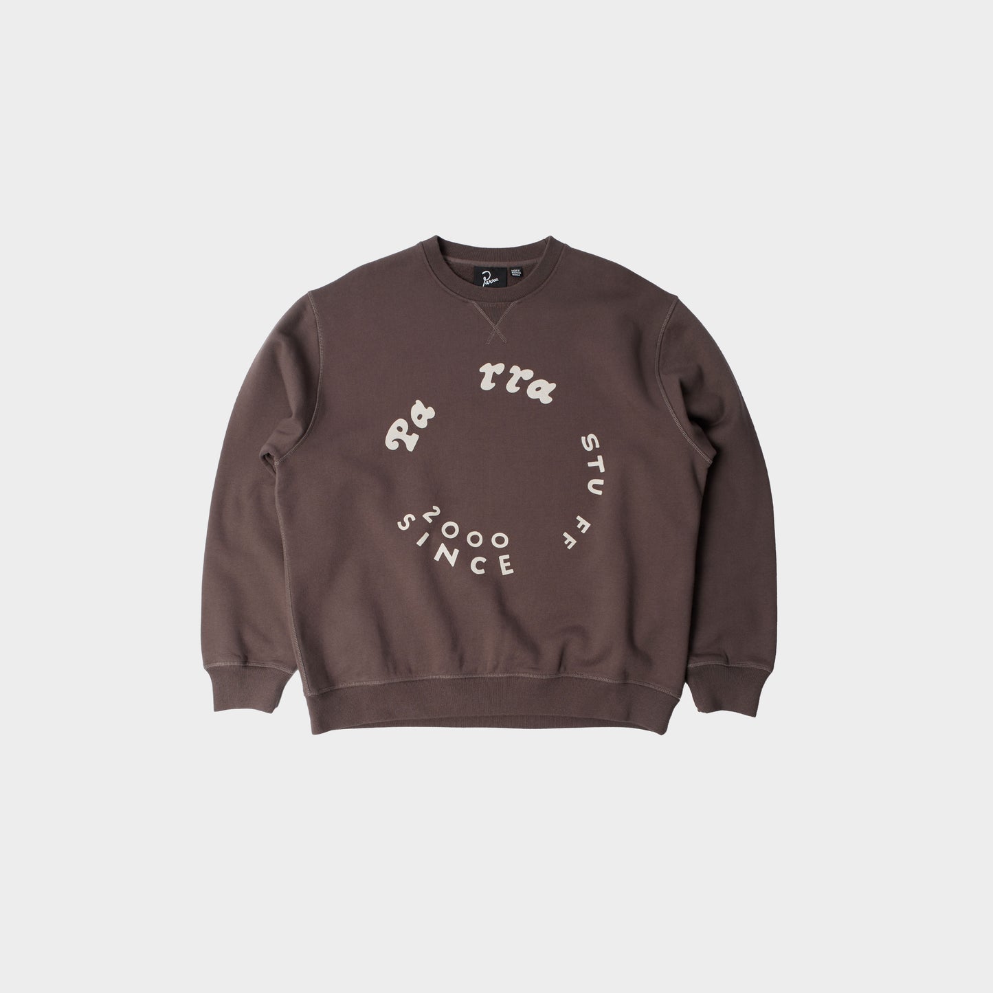 byParra Gasoline Crew Neck Sweatshirt in Farbe brown