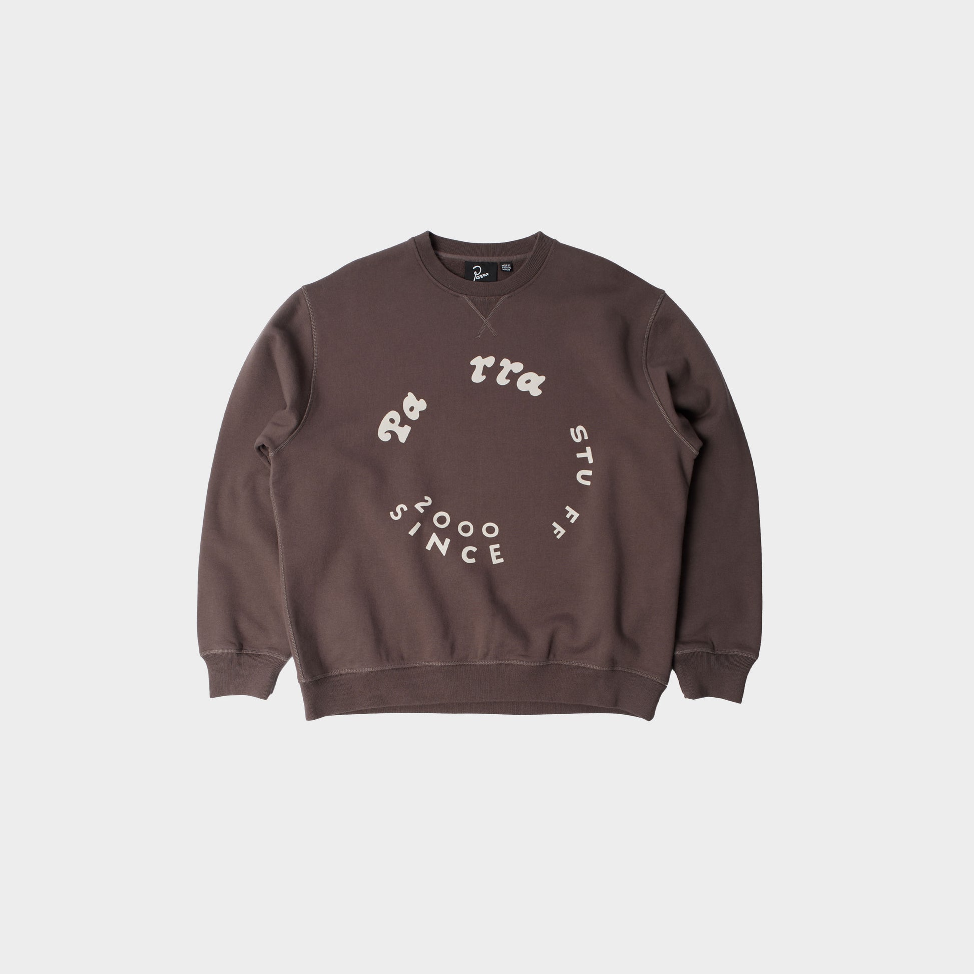byParra Gasoline Crew Neck Sweatshirt in Farbe brown