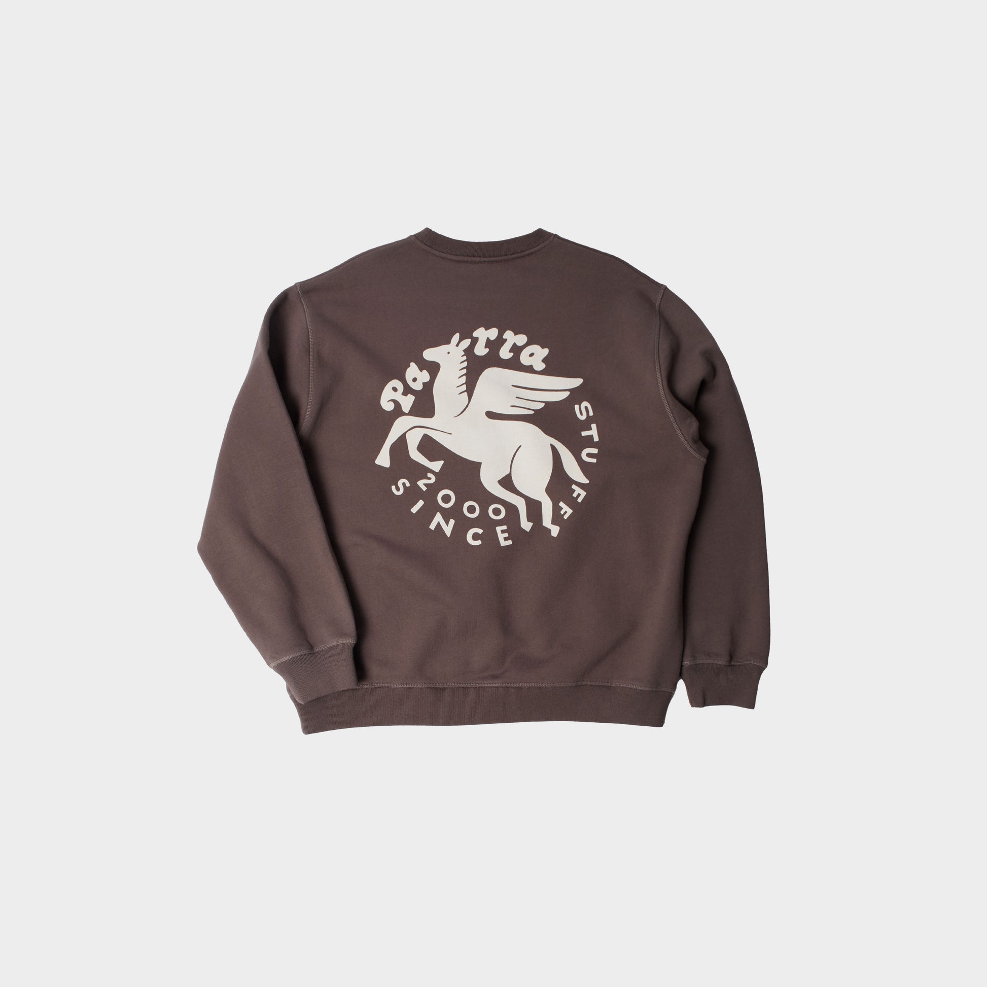 byParra Gasoline Crew Neck Sweatshirt in Farbe brown