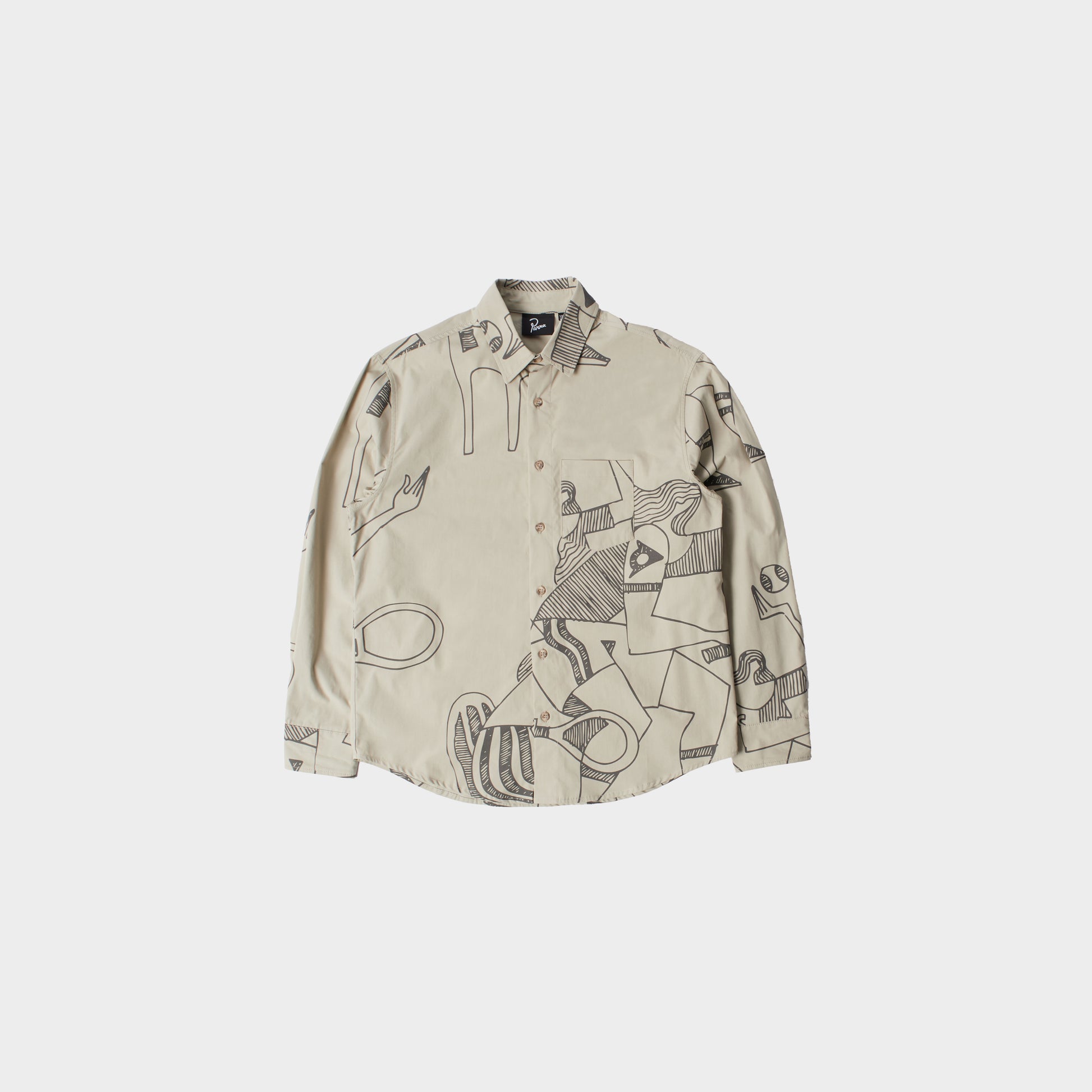 byParra Pen Drawings Shirt in Farbe sand