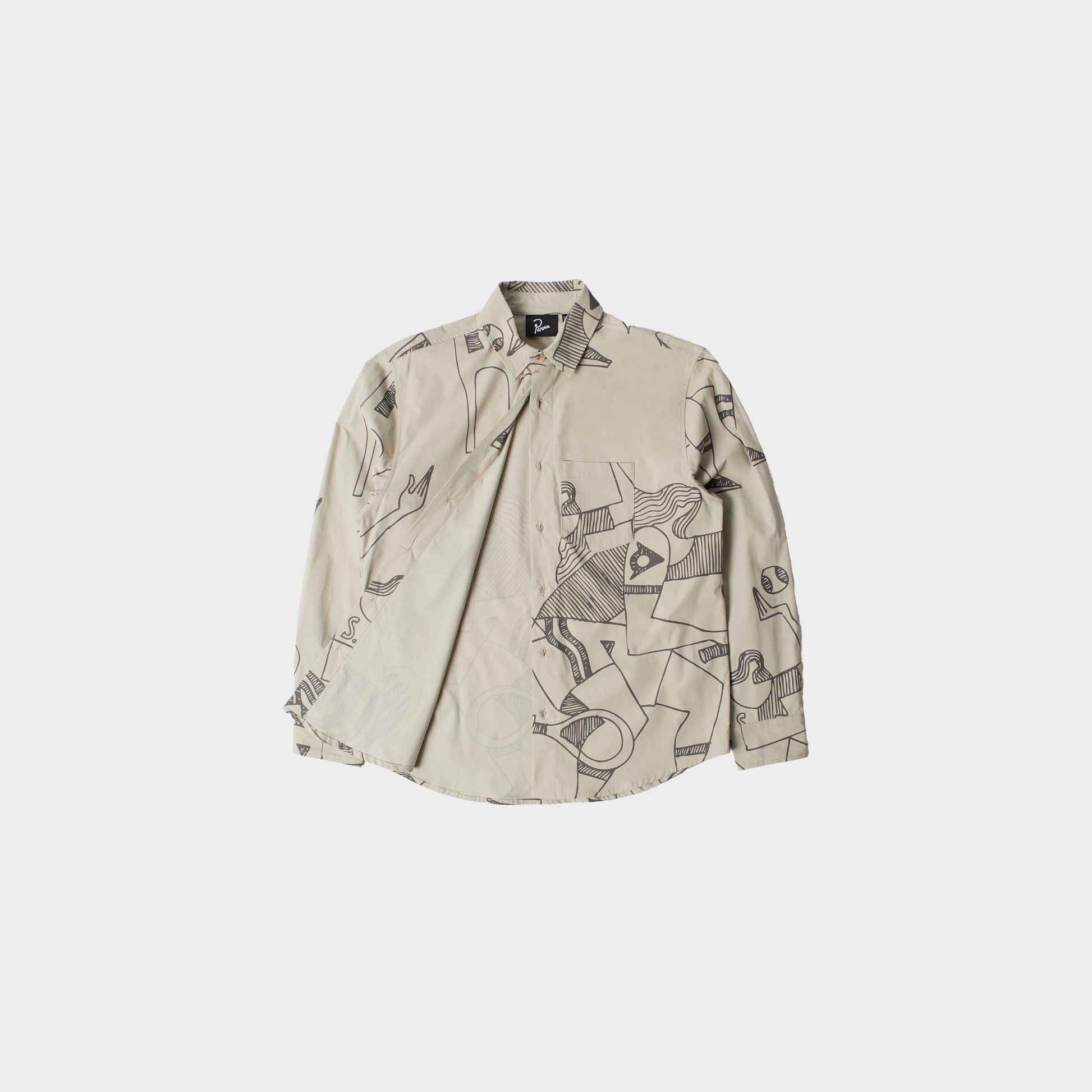 byParra Pen Drawings Shirt in Farbe sand