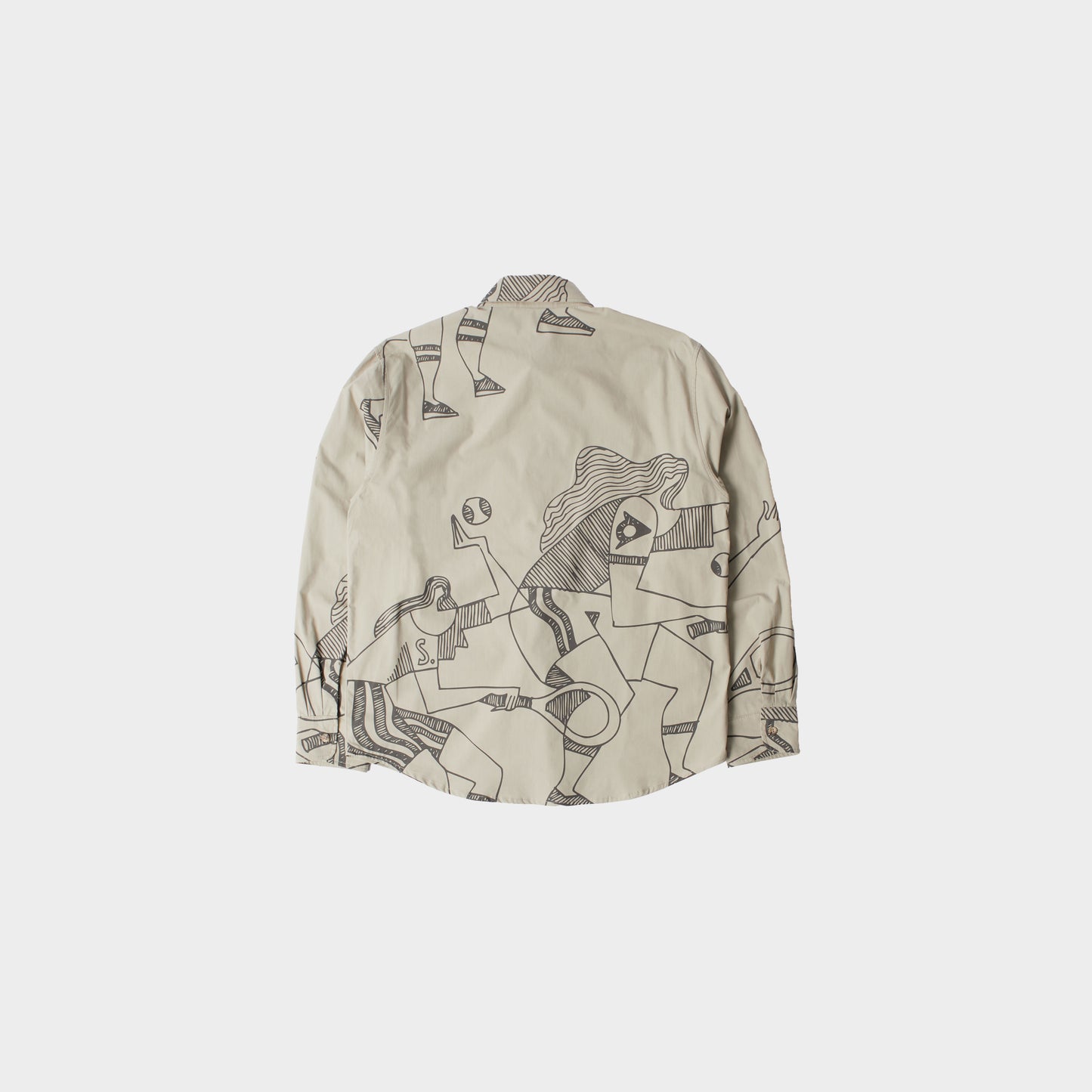 byParra Pen Drawings Shirt in Farbe sand