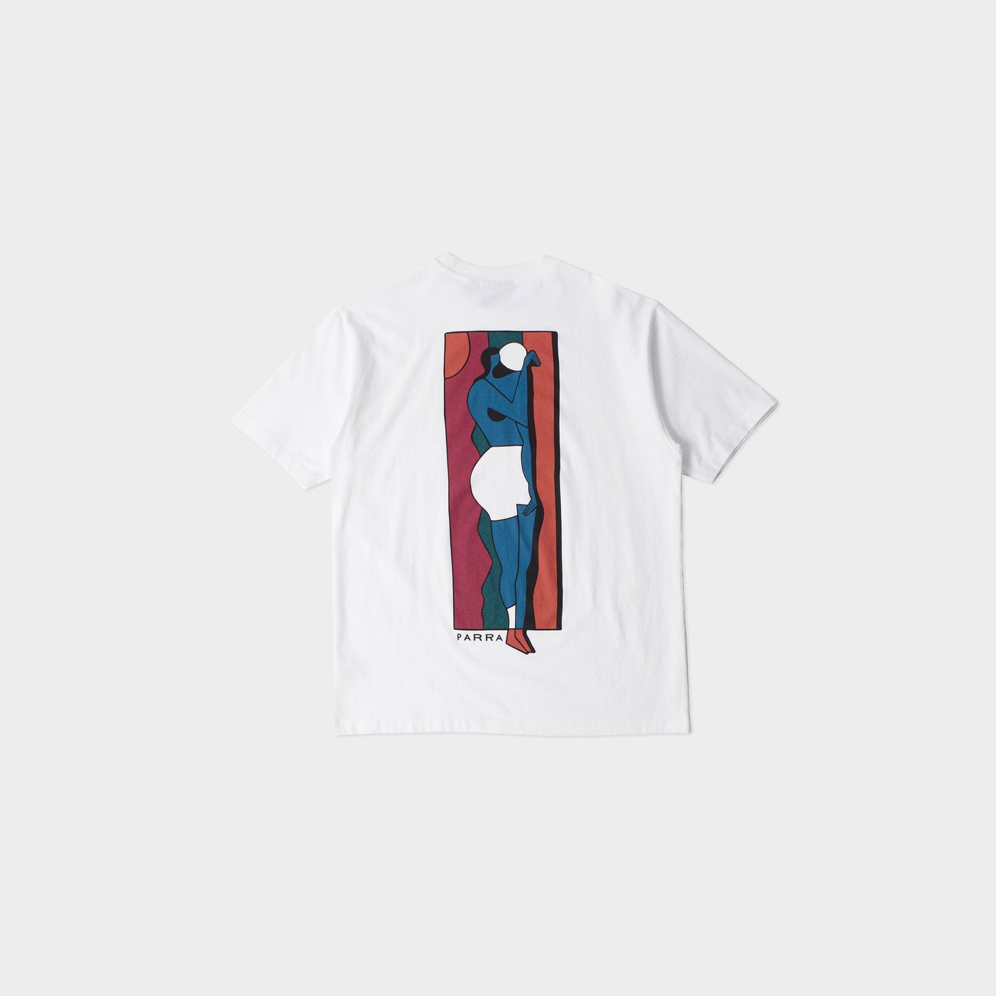 by Parra Vertical Thoughts T-Shirt in Farbe white