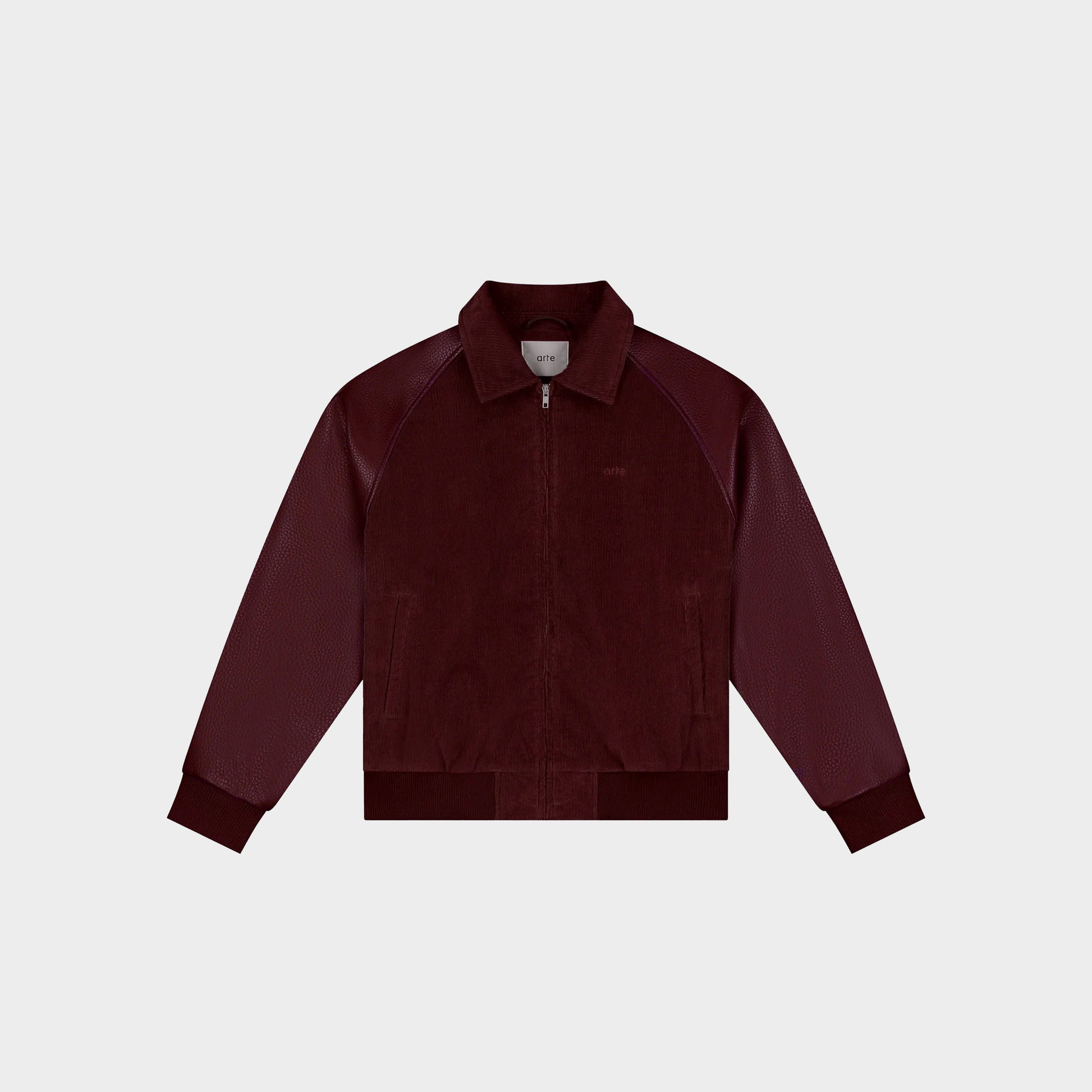 Arte Antwerp Varsity Jacket - Bodeaux in Farbe bordeaux