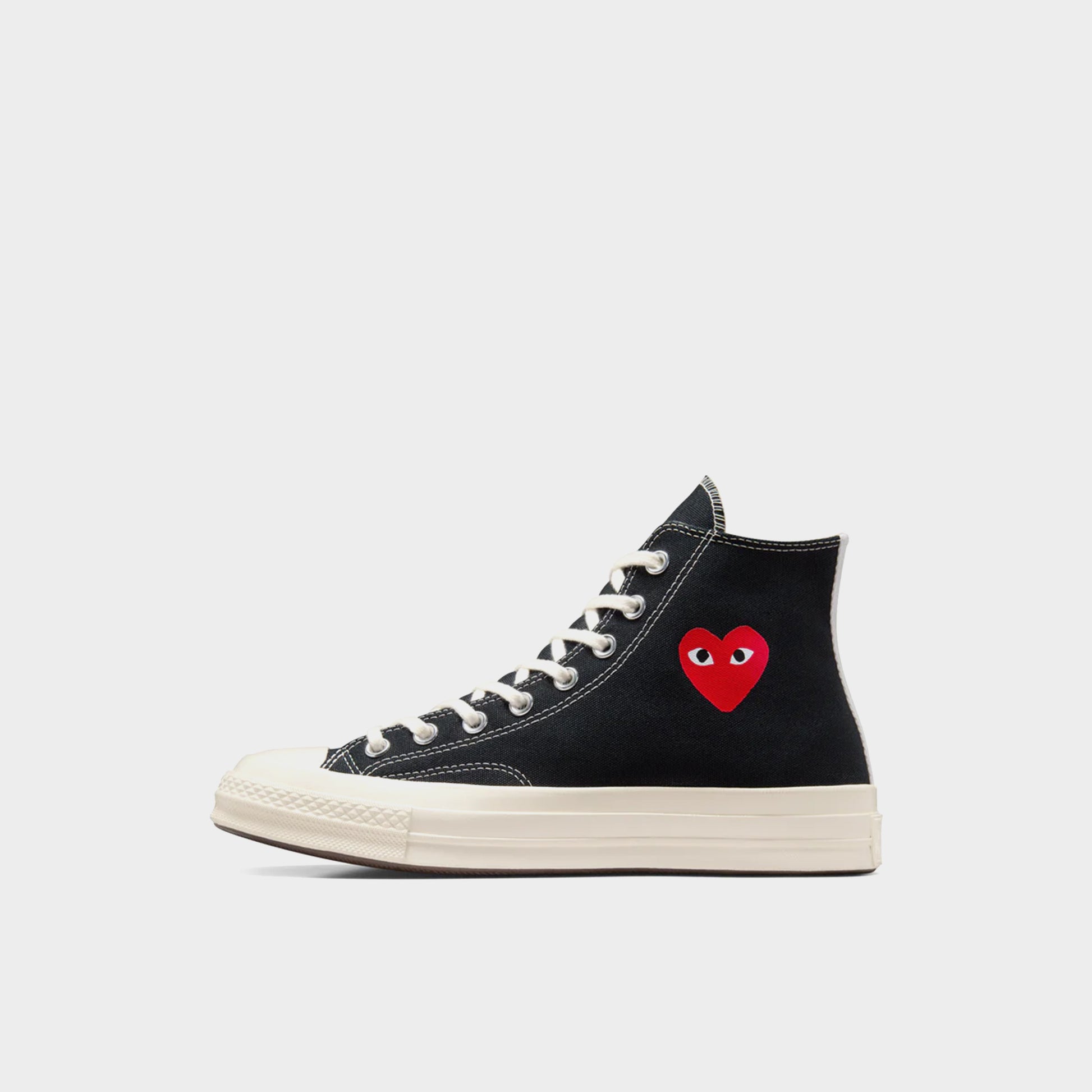 Chuck Taylor 70 Kleines Rotes Herz High Top Schwarz