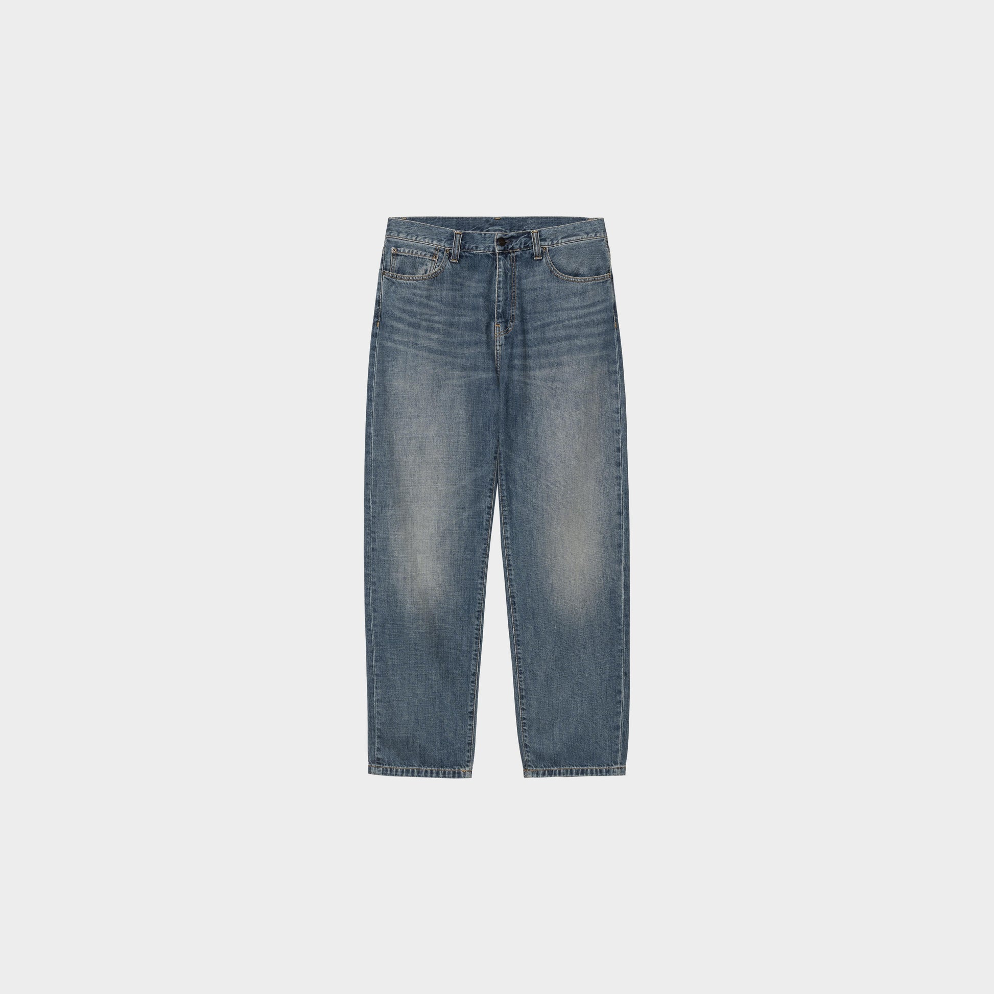 Carhartt WIP Aaron Pant in Farbe blue_dark_used_wash
