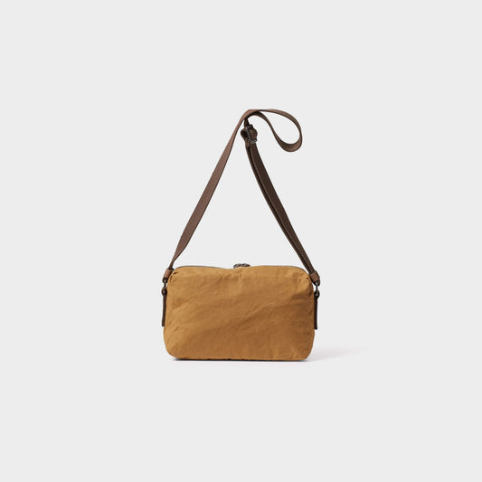 Franco Waxed Cotton Crossbody Bag - Chert
