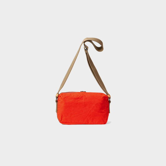 Franco Waxed Cotton Crossbody Bag - Lava