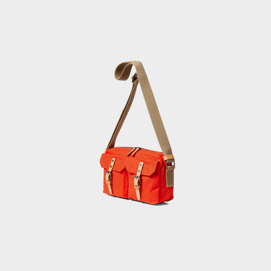 Franco Waxed Cotton Crossbody Bag - Lava