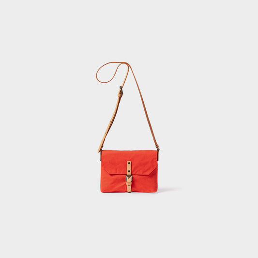 Friday Waxed Cotton Crossbody Bag - Lava