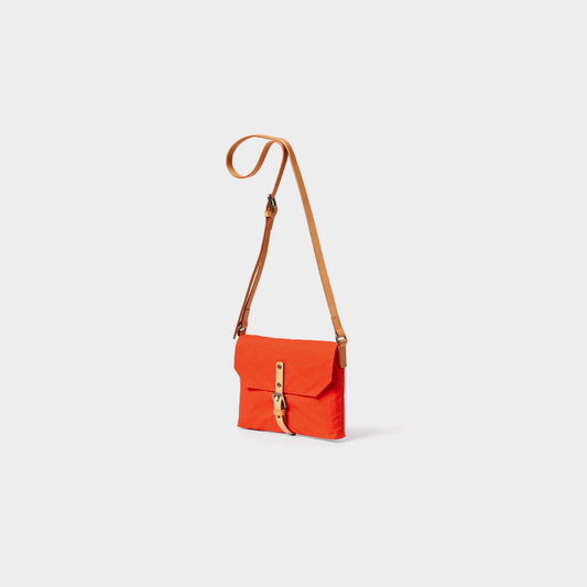 Friday Waxed Cotton Crossbody Bag - Lava