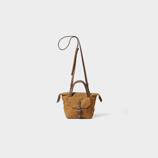 Squat 2.0 Waxed Cotton Mini Crossbody Bag - Chert
