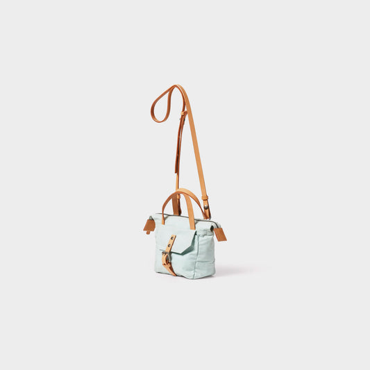 Squat 2.0 Waxed Cotton Mini Crossbody Bag - Iceberg
