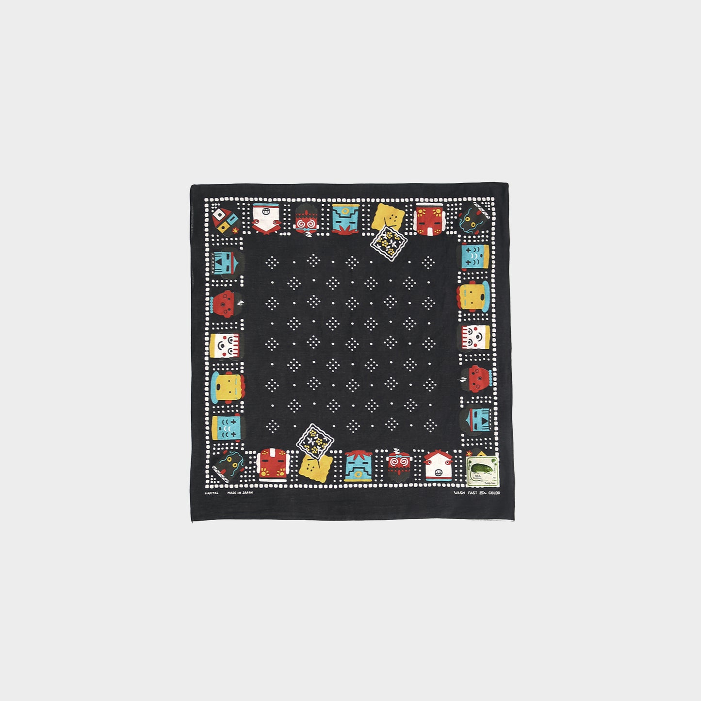 Kapital Bandanna Kachina Peckish Black in Farbe black