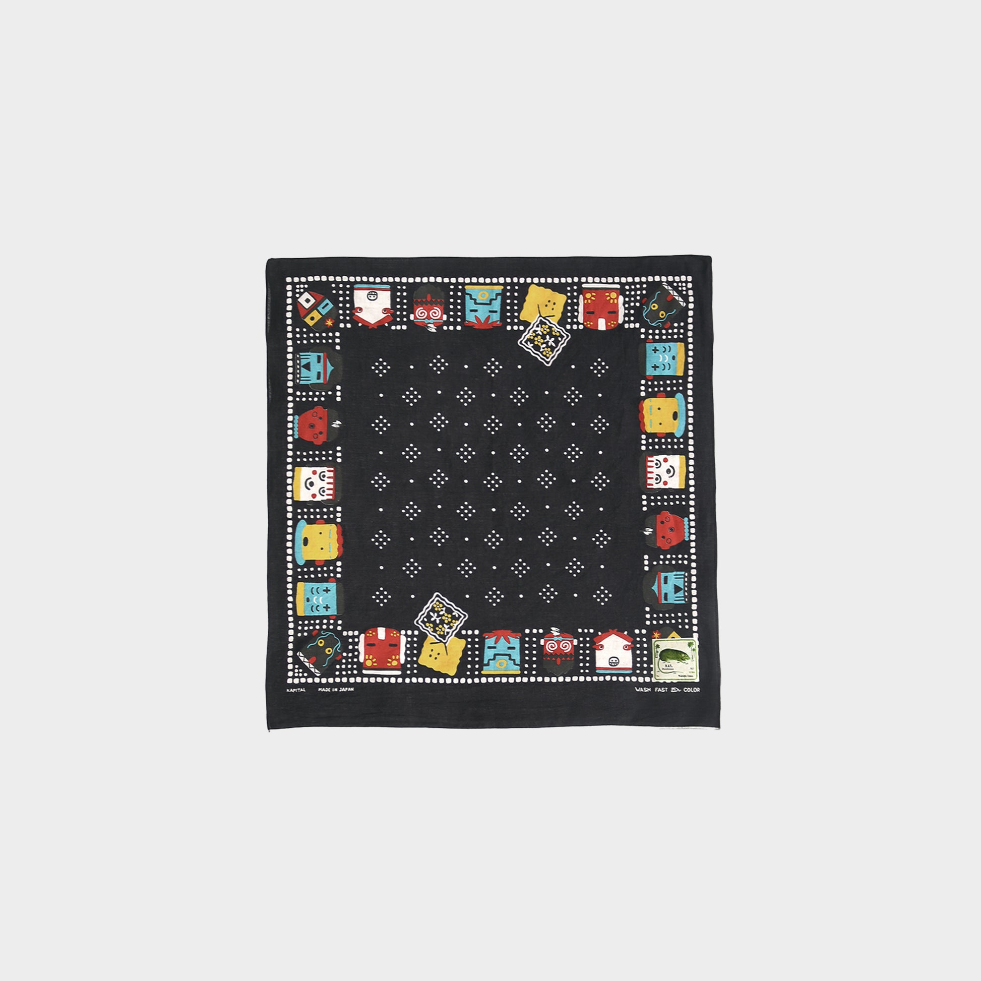 Kapital Bandanna Kachina Peckish Black in Farbe black