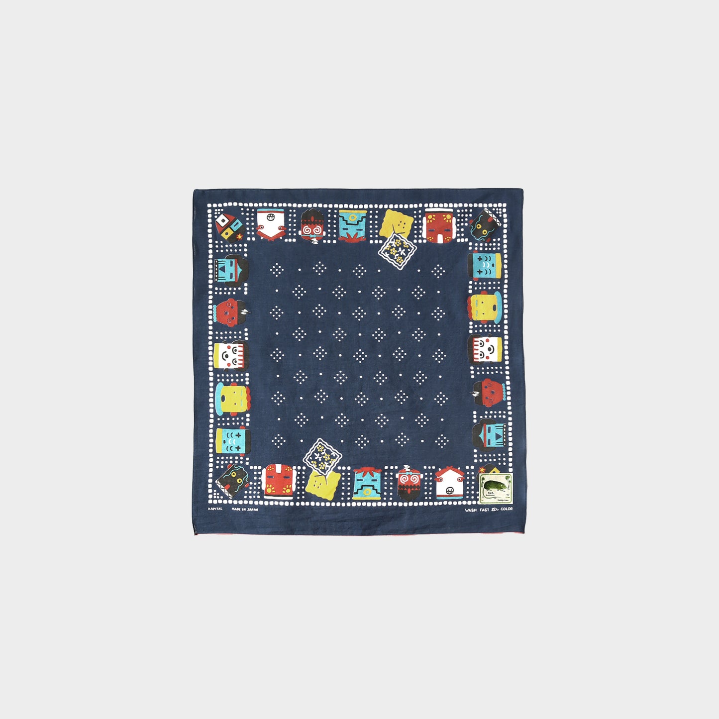 Kapital Bandanna Kachina Peckish Black in Farbe navy