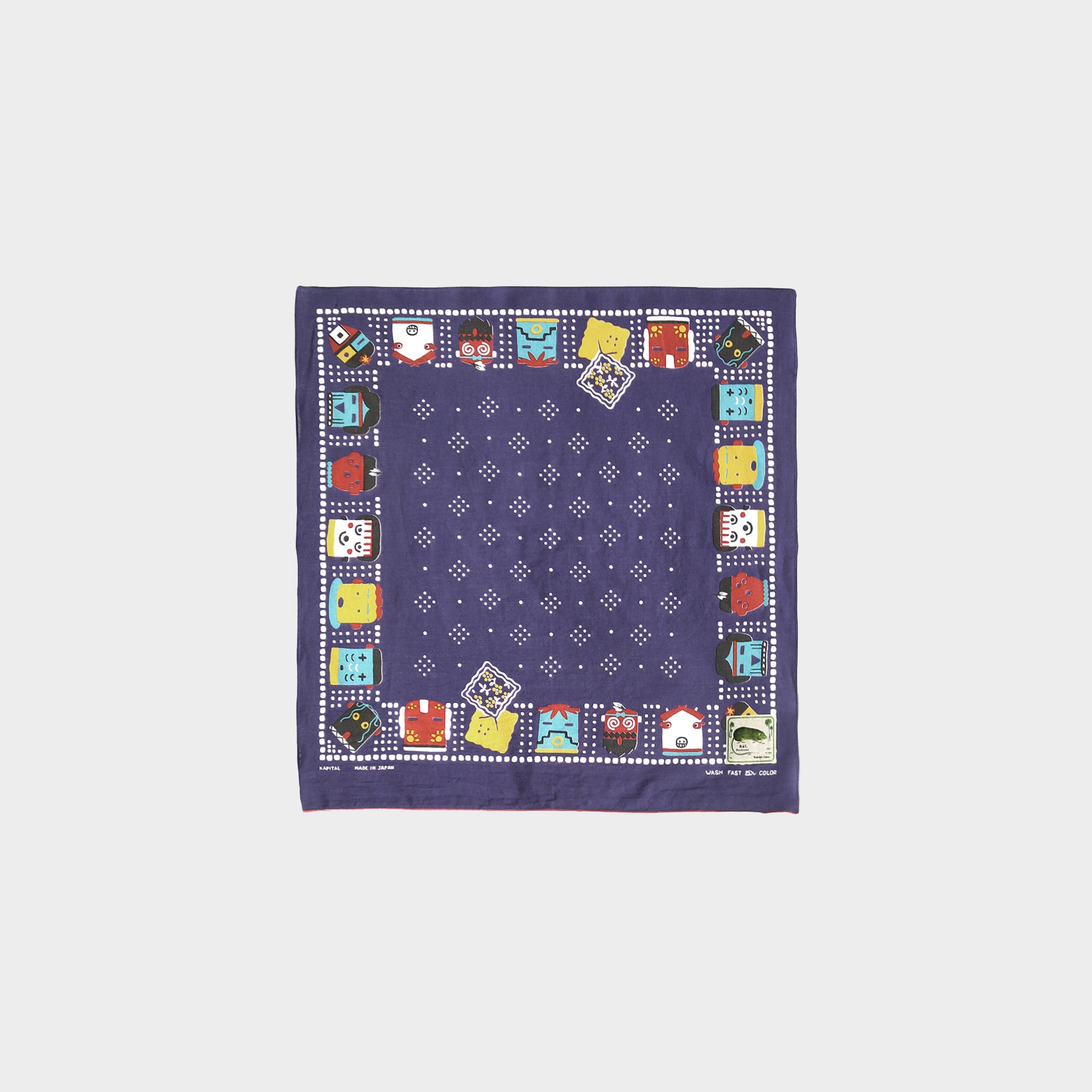 Kapital Bandanna Kachina Peckish Black in Farbe purple