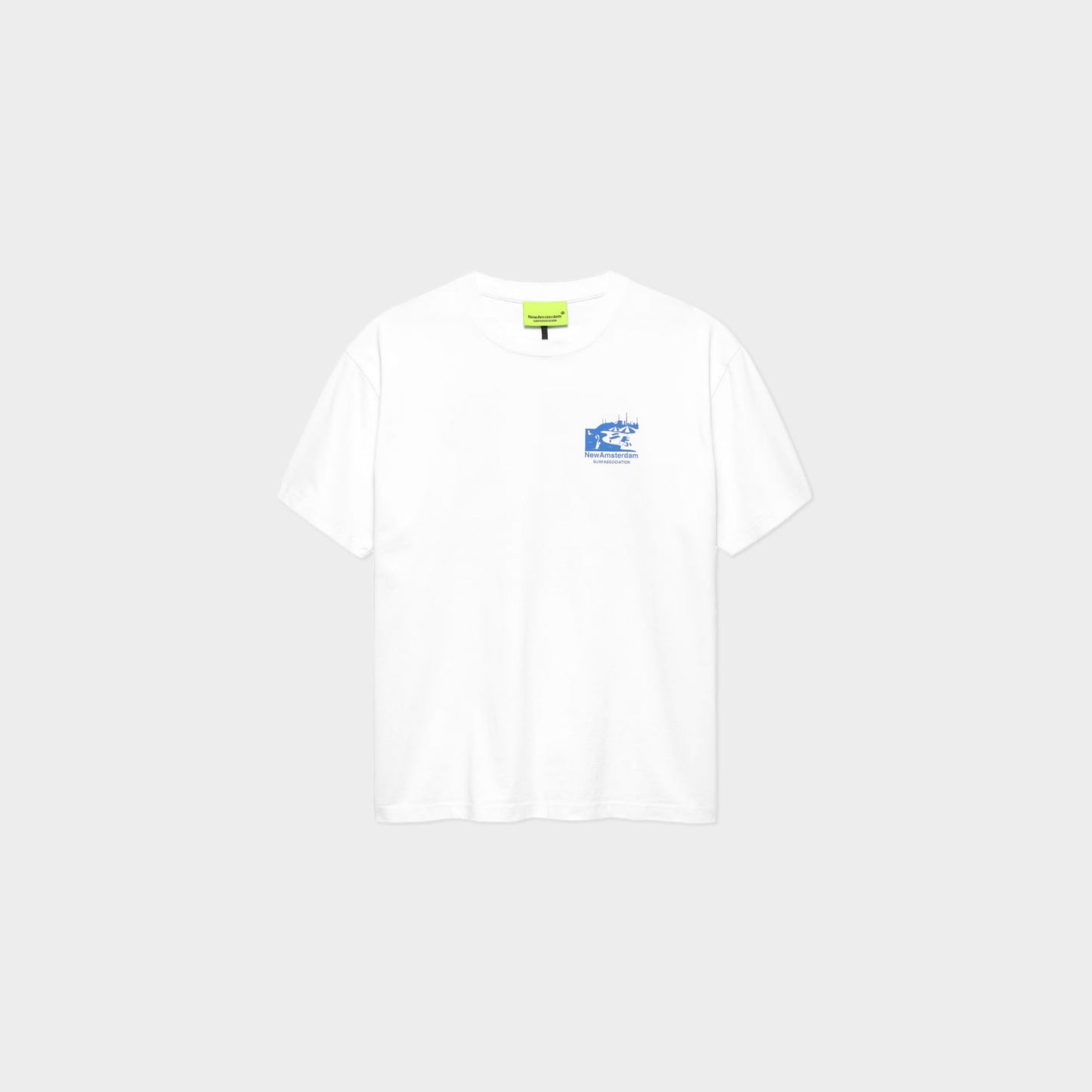 New Amsterdam Surf Association Beach Sign Tee in Farbe white