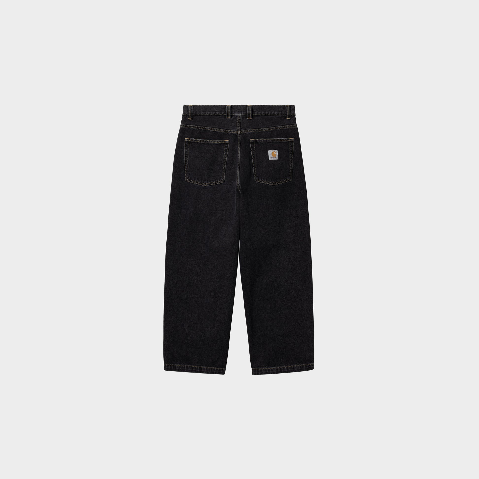 Carhartt WIP Brandon Pant - Black Stone Washed in Farbe black_stone_washed