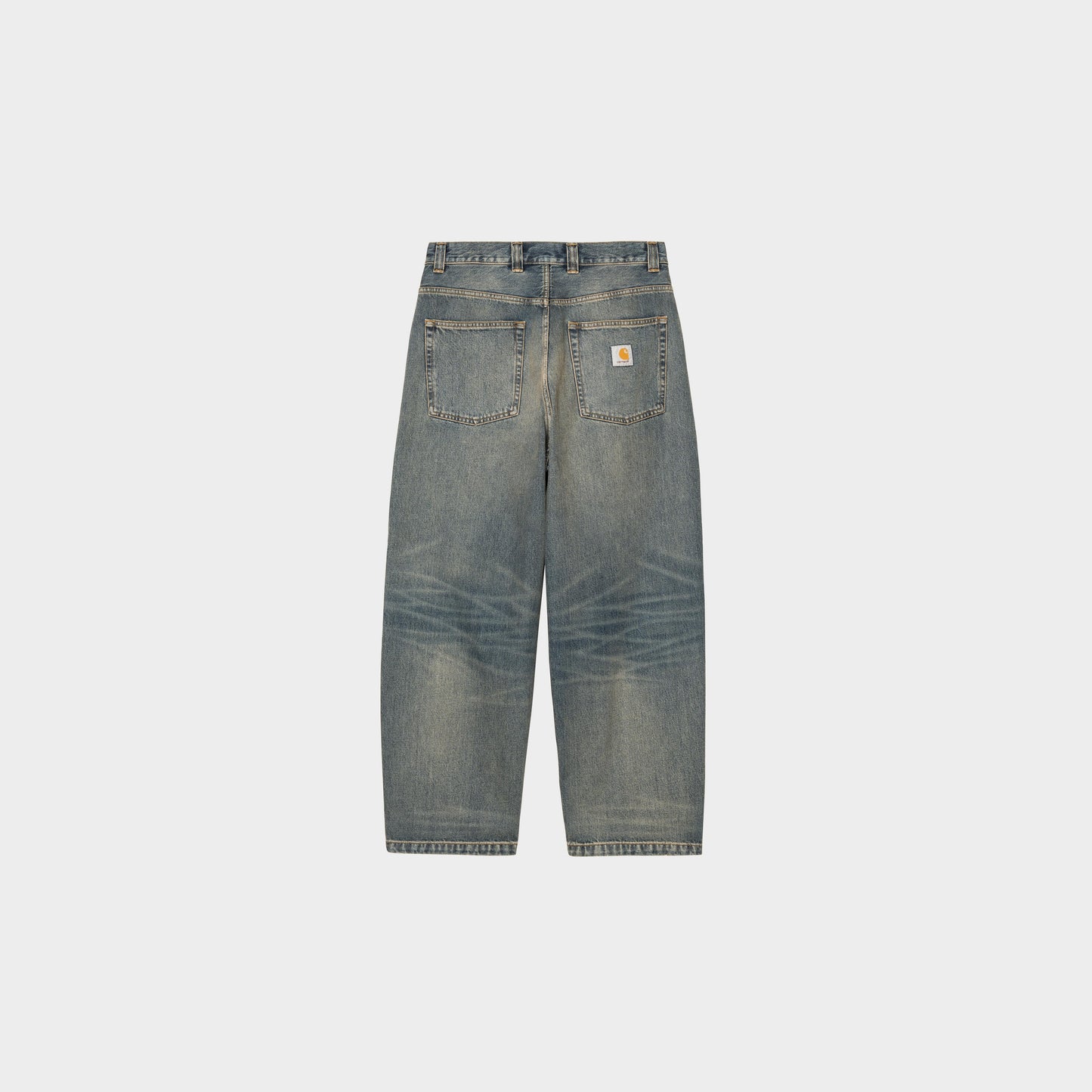 Carhartt WIP Brandon Pant Smith Denim in Farbe blue_worn_used_wash